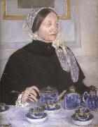 Mary Cassatt Dame prenant le the oil painting artist